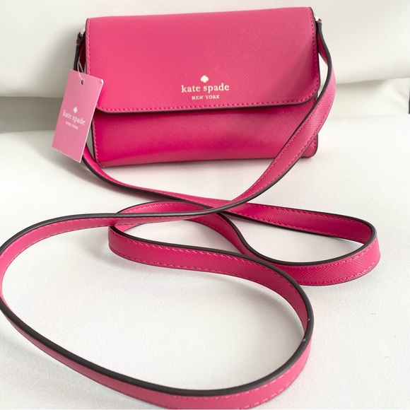 kate spade Handbags - KATE SPADE Brynn Saffiano crossbody bag small in Pink Ruby 🎀💘Barbiecore💗